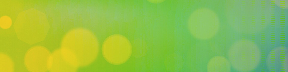 Green bokeh panorama background for Banner, Poster, celebration, event and various design works