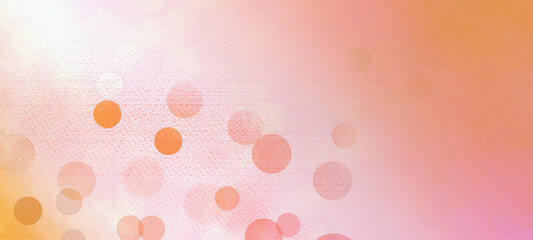 Orange bokeh widescreen background for Banner, Poster, celebration, event and various design works