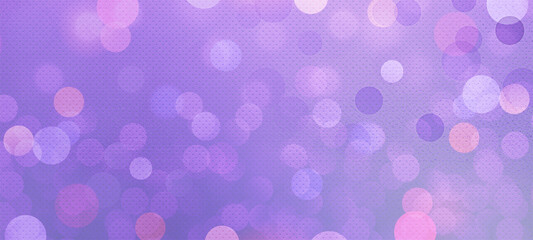 Purple bokeh widescreen background for Banner, Poster, celebration, event and various design works