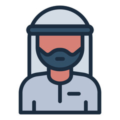 Bedouin people avatar arabian icon