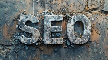 Limestone SEO concept art poster.