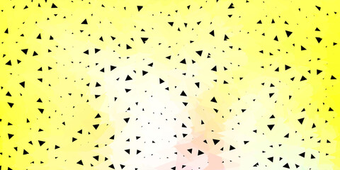 Light green, red vector triangle mosaic design.