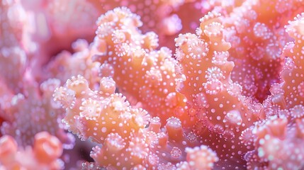 Organic Texture of Hard Coral: Abstract Background in Coral Color