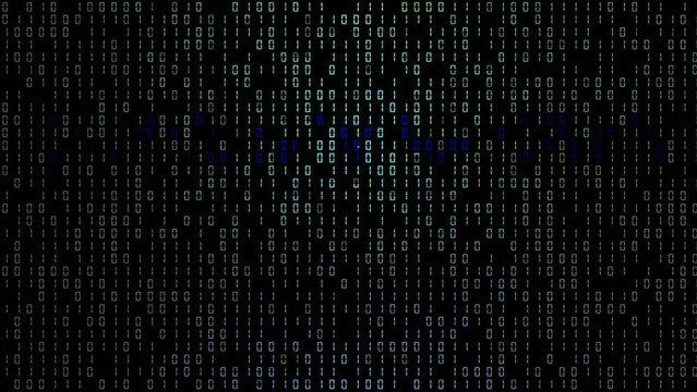 Abstract binary code background