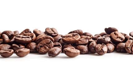 Fototapeta premium Coffee Bean On White Background, Generative AI
