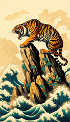 浮世絵（Ukiyoe）／虎	
