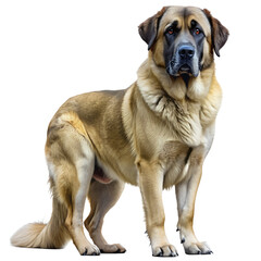 Obraz premium Standing dog isolated on transparent background, png