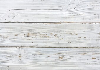 High-resolution image capturing the details of a white painted wooden plank texture with natural grain patterns and subtle rustic distress marks suitable for backgrounds and design elements