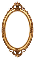 Obraz premium PNG Gold Oval jewelry frame photo. AI generated Image by rawpixel.