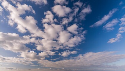blue sky background natural background panorama sky with tiny clouds