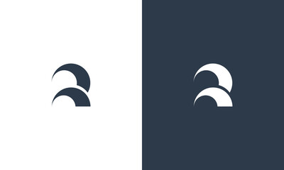 letter r abstract logo design vector