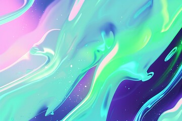 Trendy graffiti style background with light neon green blurred shape. Modern