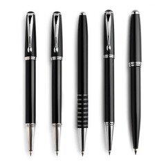 Clean and professional pens isolated on white background with clipping path