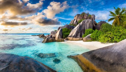 the most beautiful beach of seychelles anse source d argent la digue island seychelles