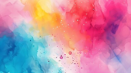 Fototapeta premium Abstract colorful watercolor for background. Digital art painting