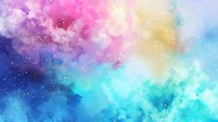 Abstract colorful watercolor for background. Digital art painting