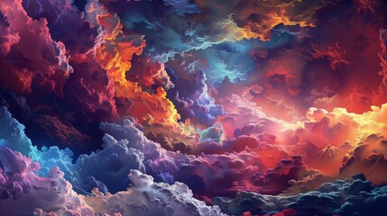 Obraz premium Background design of dreamy forms and colors on the subject of dream, imagination, fantasy and abstract art Realms of Dream