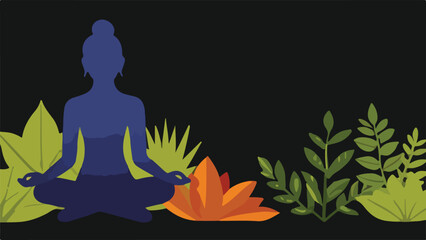 Serene Silhouettes - Mindful Moments of Holistic Wellness and Self-Care Amidst Nature's Embrace.