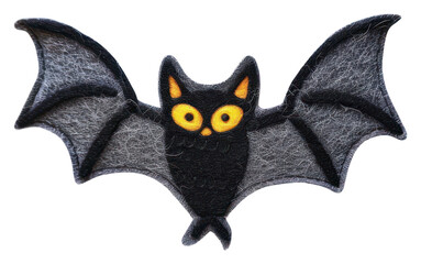 PNG Felt stickers of a single bat wildlife animal mammal