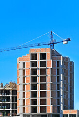 Fototapeta premium Multistory construction site
