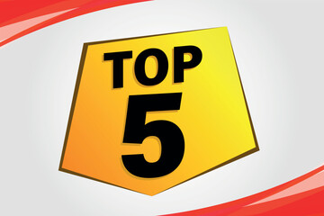 top 5 poster banner graphic design icon logo sign symbol social media website coupon


