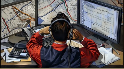 Mortgage Loan Officer Utilizing Resources for Mortgage Processing