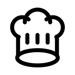 chef hat icon line
