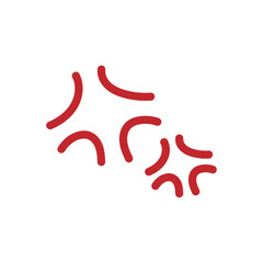 シンプルなムカムカのマーク