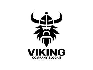 Viking Logo Design Icon Symbol Vector Template.