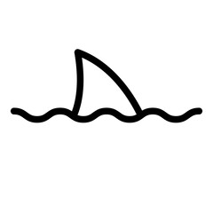 shark fins icon 