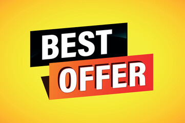 best offer poster banner graphic design icon logo sign symbol social media website coupon

