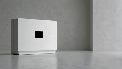 A solitary remote sits against a backdrop of pure white, its presence both stark and compelling ai_generated