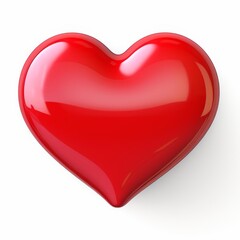 Stylish heart inside a speech bubble icon on white, Ai Generated