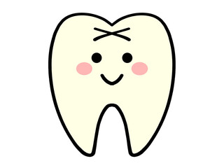 健康な歯のイラスト素材