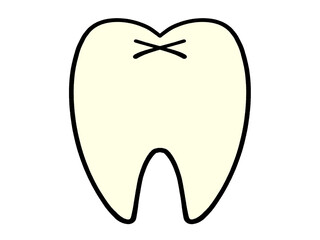 健康な歯のイラスト素材