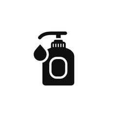 Shower gel icon isolated on transparent background