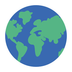 Earth planet icon Vector illustration
