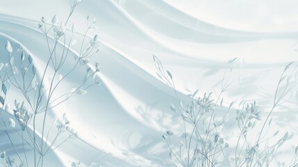 Editorial-style scene featuring a tranquil stream blue calm pattern on a clean white backdrop, perfect for visual storytelling