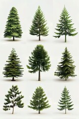 Realistic Greek plant Christmas trees in stop-motion animation
