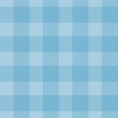  Gingham seamless pattern, white and  blue, can be used in fashion design. Bedding, curtains, tablecloths