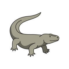 Obraz premium Komodo dragon illustrations