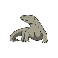 Komodo dragon illustrations