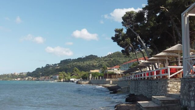 beach of Argassi in Zakynthos