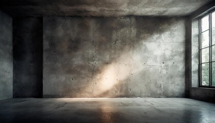 a concrete wall with a highlight of a central part light concrete wall
