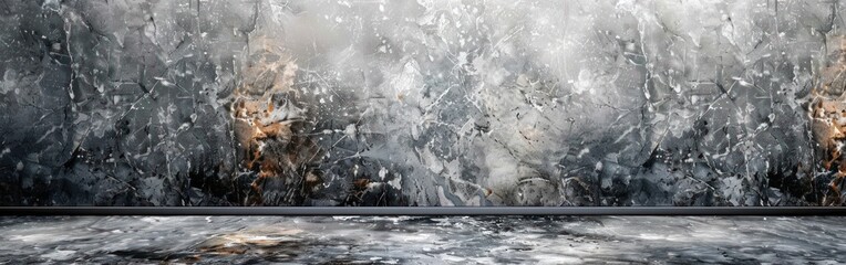 Gray Marble Granite Stone Texture Background Banner Panorama