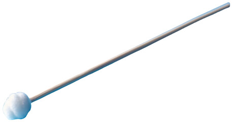a close up of a toothbrush with a toothpick on a blue surface, transparent background png