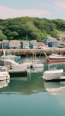 Fototapeta premium View of the village harbor