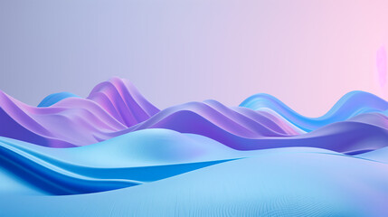 abstract background purple and blue gradient waves, relaxing calming wallpaper, business background, technology background 