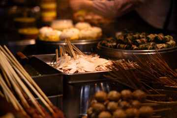 A wide selection of Sichuan food