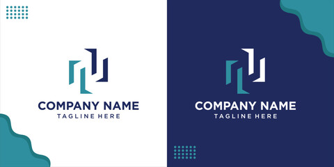 creative logo Illustration Design Letter N Abstract, design inspiration, vector